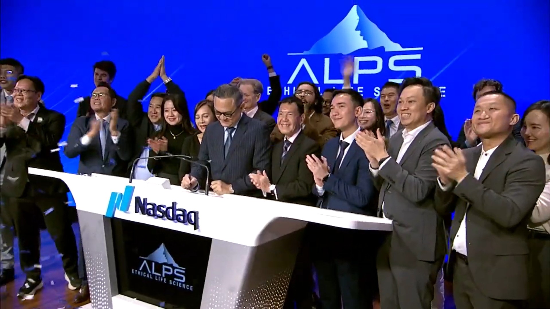ALPS team at Nasdaq Closing Bell Ceremony
